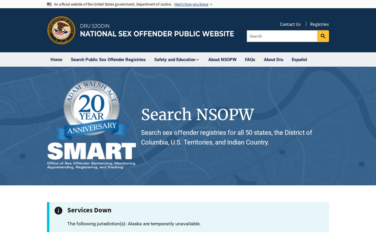 National search used with a Crawford County sex offender lookup