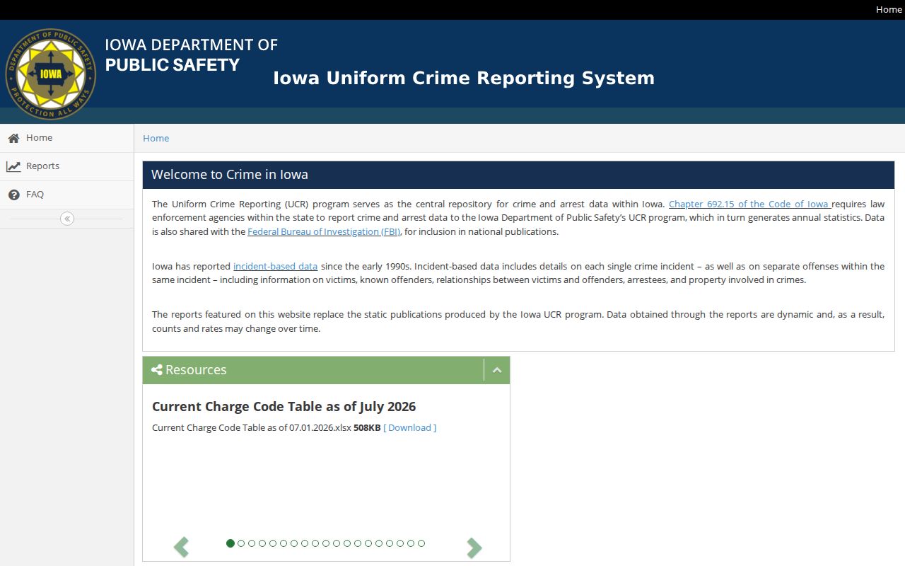 Denison arrest and crime records in the official Crime in Iowa portal