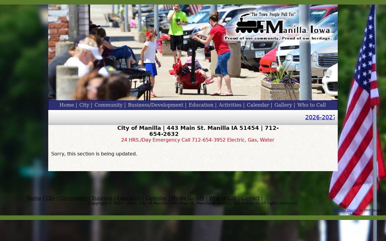 Manilla criminal records context from the official city history page