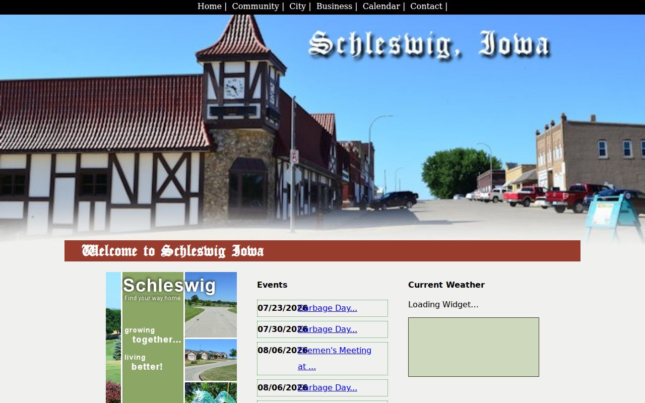 Schleswig criminal records context from the official city homepage